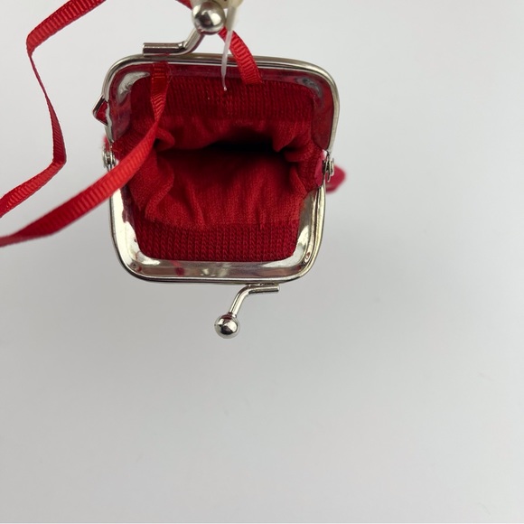 Ganz Sock Coin Purse Christmas Ornament Letter W - Picture 4 of 6